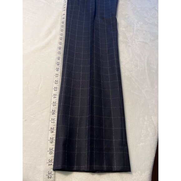 Worldly Things By Ani Chiara Model L Pants In Navy With Check Pattern 57g - Picture 3 of 8